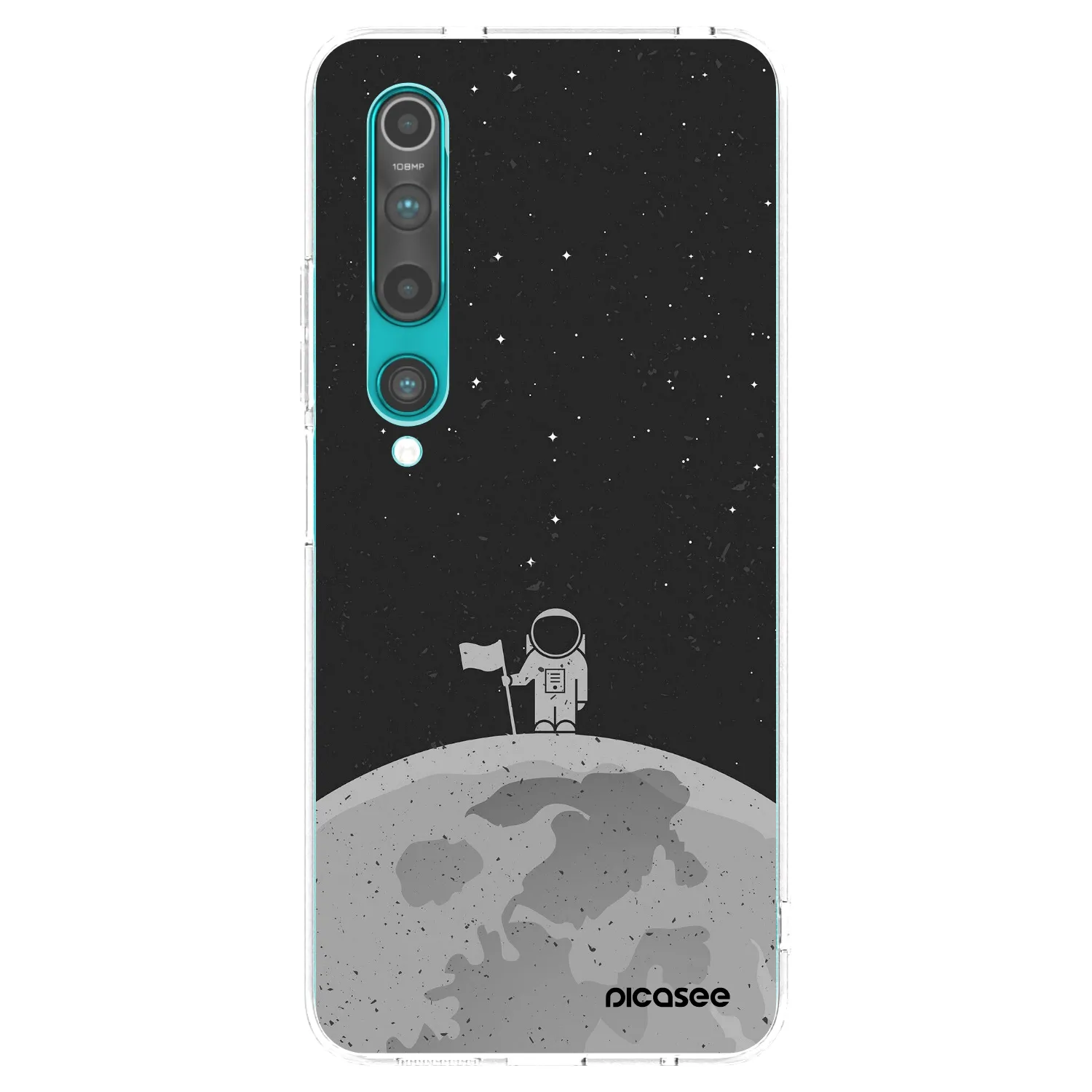 Picasee silikonový průhledný obal pro Xiaomi Mi 10 - Astronaut