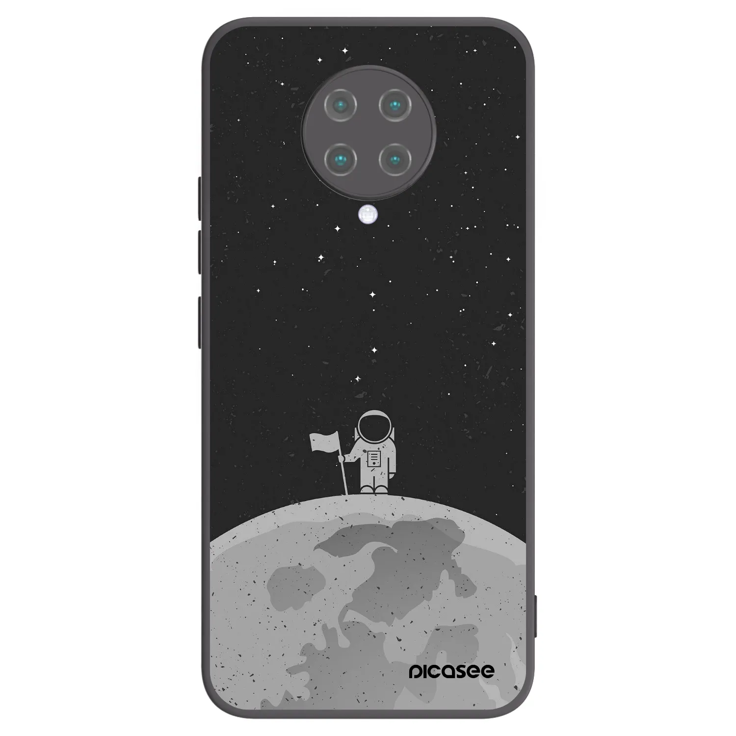 Picasee silikonový černý obal pro Xiaomi Poco F2 Pro - Astronaut