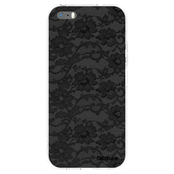 Picasee silikonový průhledný obal pro Apple iPhone 5/5S/SE - Dark Elegance