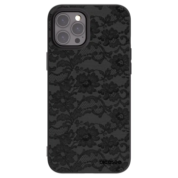 Picasee silikonový černý obal pro Apple iPhone 12 Pro Max - Dark Elegance