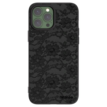 Picasee silikonový černý obal pro Apple iPhone 13 Pro Max - Dark Elegance