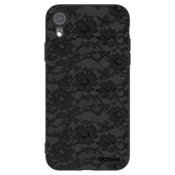 Picasee silikonový černý obal pro Apple iPhone XR - Dark Elegance
