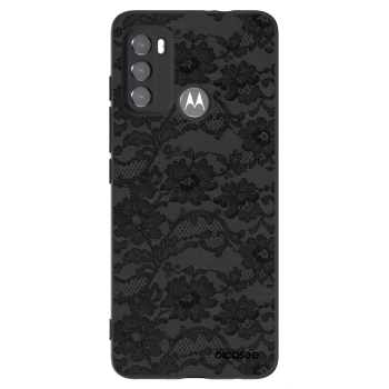 Picasee silikonový černý obal pro Motorola Moto G60 - Dark Elegance