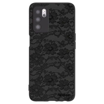 Picasee silikonový černý obal pro OPPO A16s - Dark Elegance