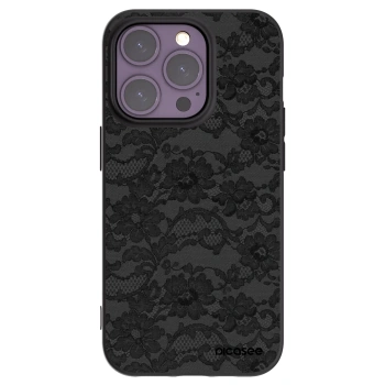 Picasee silikonový černý obal pro Apple iPhone 14 Pro - Dark Elegance