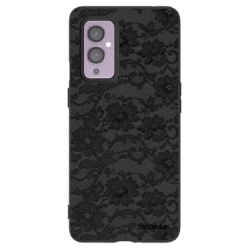 Picasee silikonový černý obal pro OnePlus 9 - Dark Elegance