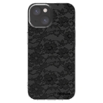 Picasee silikonový průhledný obal pro Apple iPhone 15 - Dark Elegance