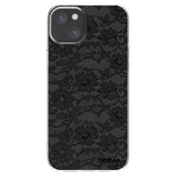 Picasee silikonový průhledný obal pro Apple iPhone 15 Plus - Dark Elegance
