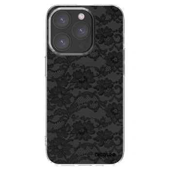 Picasee silikonový průhledný obal pro Apple iPhone 15 Pro - Dark Elegance