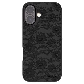 Picasee silikonový černý obal pro Apple iPhone 16 - Dark Elegance