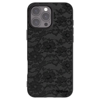 Picasee silikonový černý obal pro Apple iPhone 16 Pro Max - Dark Elegance