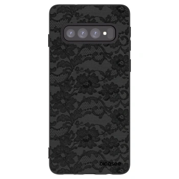 Picasee silikonový černý obal pro Samsung Galaxy S10 G973 - Dark Elegance