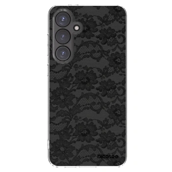 Picasee silikonový průhledný obal pro Samsung Galaxy S24 FE S721B - Dark Elegance