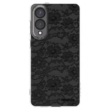 Picasee silikonový průhledný obal pro Samsung Galaxy S25 Edge 5G - Dark Elegance