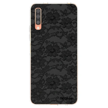 Picasee silikonový průhledný obal pro Samsung Galaxy A70 A705F - Dark Elegance