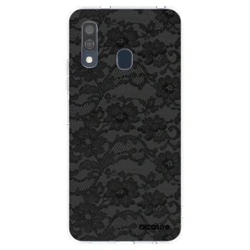 Picasee silikonový průhledný obal pro Samsung Galaxy A40 A405F - Dark Elegance