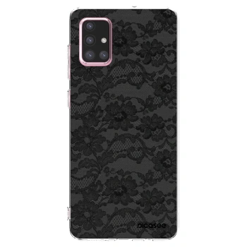 Picasee silikonový průhledný obal pro Samsung Galaxy A71 A715F - Dark Elegance