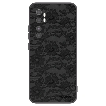 Picasee silikonový černý obal pro Xiaomi Mi Note 10 Lite - Dark Elegance