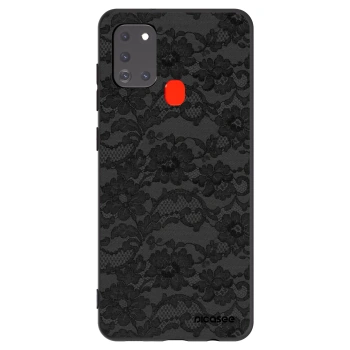 Picasee silikonový černý obal pro Samsung Galaxy A21s - Dark Elegance