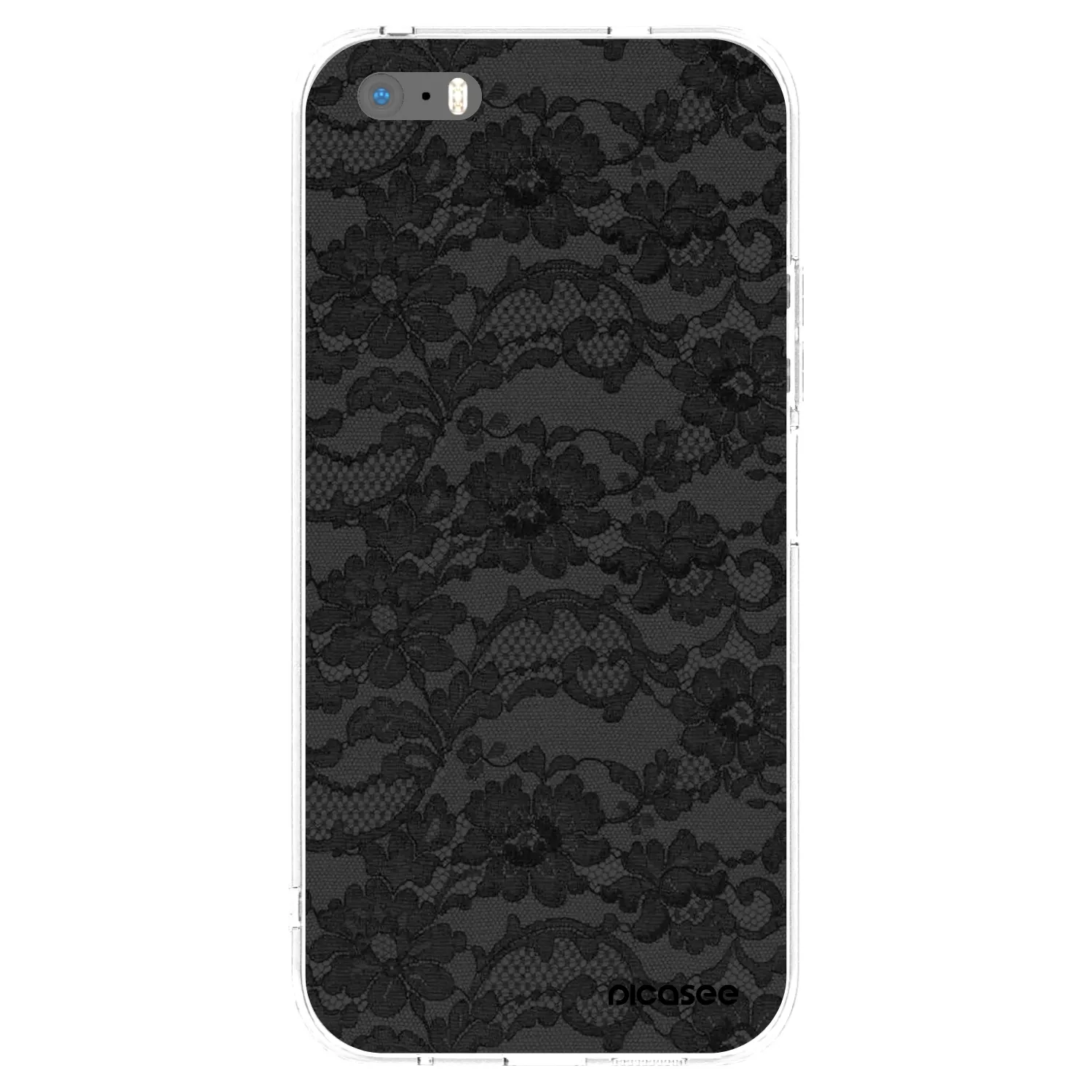 Picasee silikonový průhledný obal pro Apple iPhone 5/5S/SE - Dark Elegance