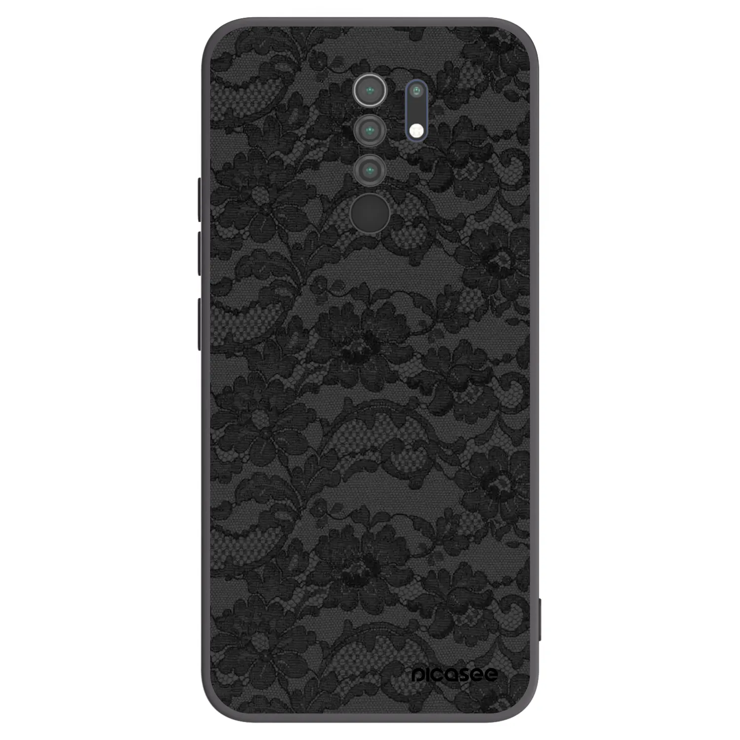 Picasee silikonový černý obal pro Xiaomi Redmi 9 - Dark Elegance