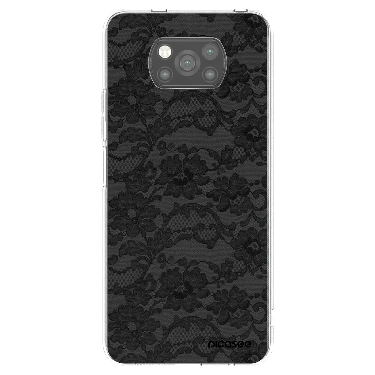 Picasee silikonový černý obal pro Xiaomi Poco X3 - Dark Elegance