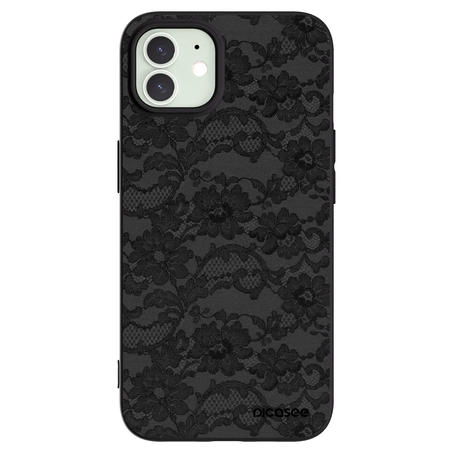Picasee silikonový černý obal pro Apple iPhone 12 Pro - Dark Elegance