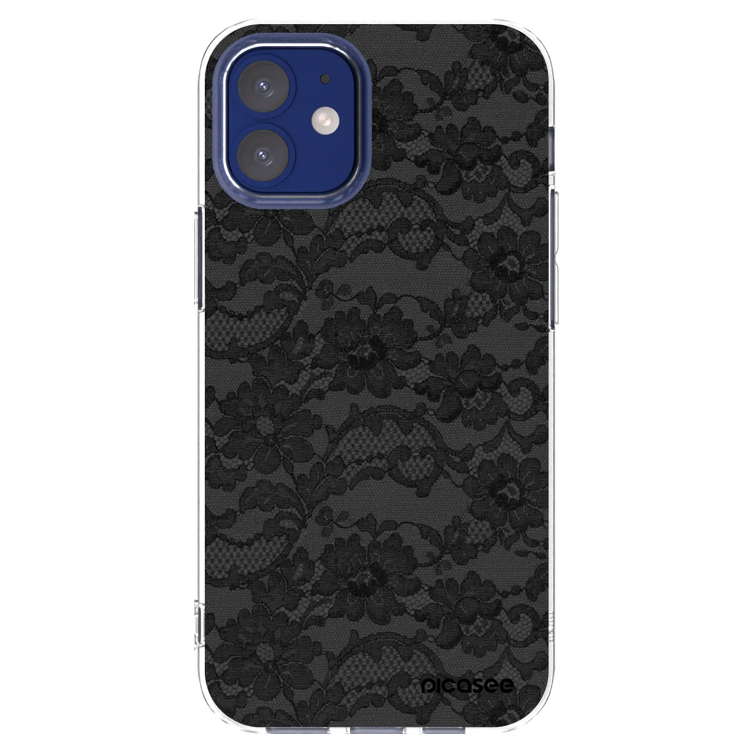 Picasee silikonový průhledný obal pro Apple iPhone 12 mini - Dark Elegance