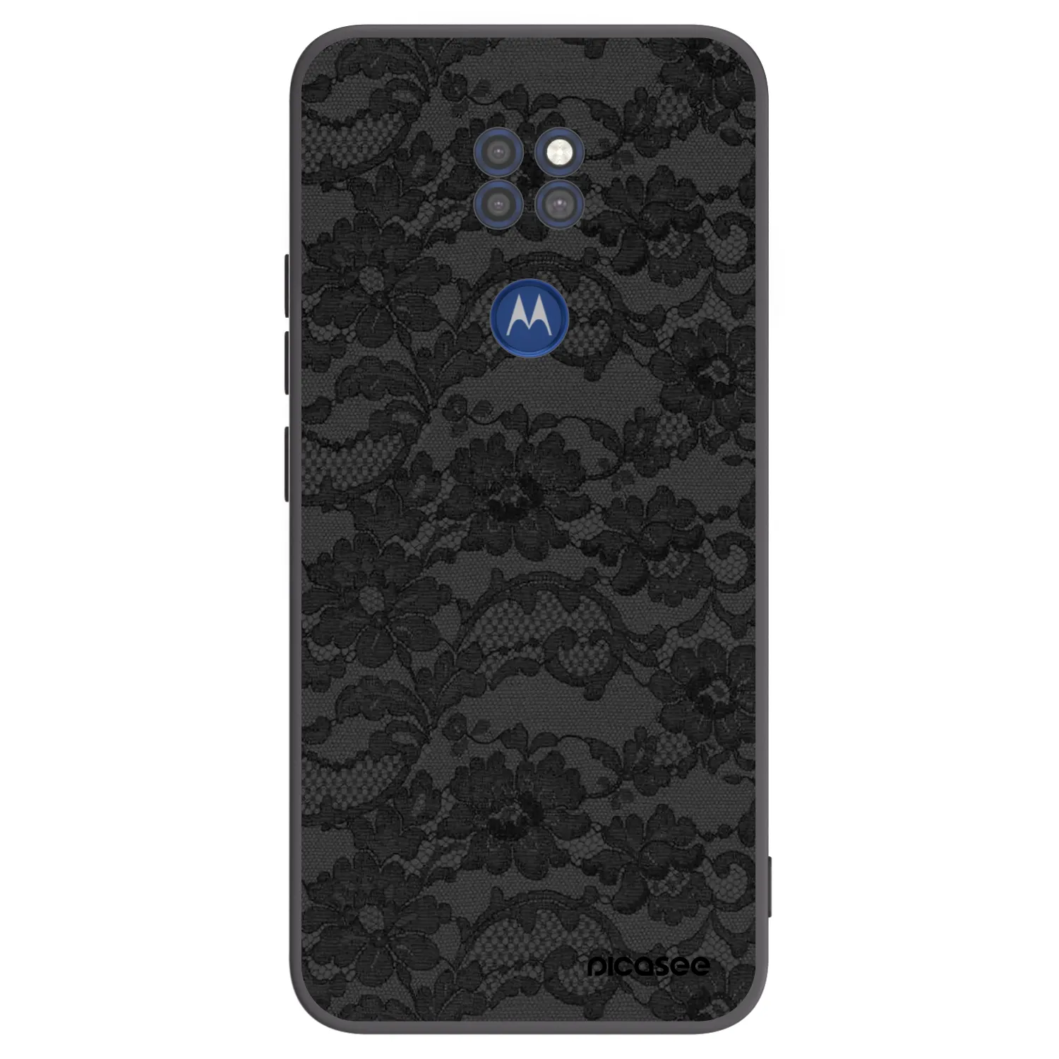 Picasee silikonový černý obal pro Motorola Moto G9 Play - Dark Elegance