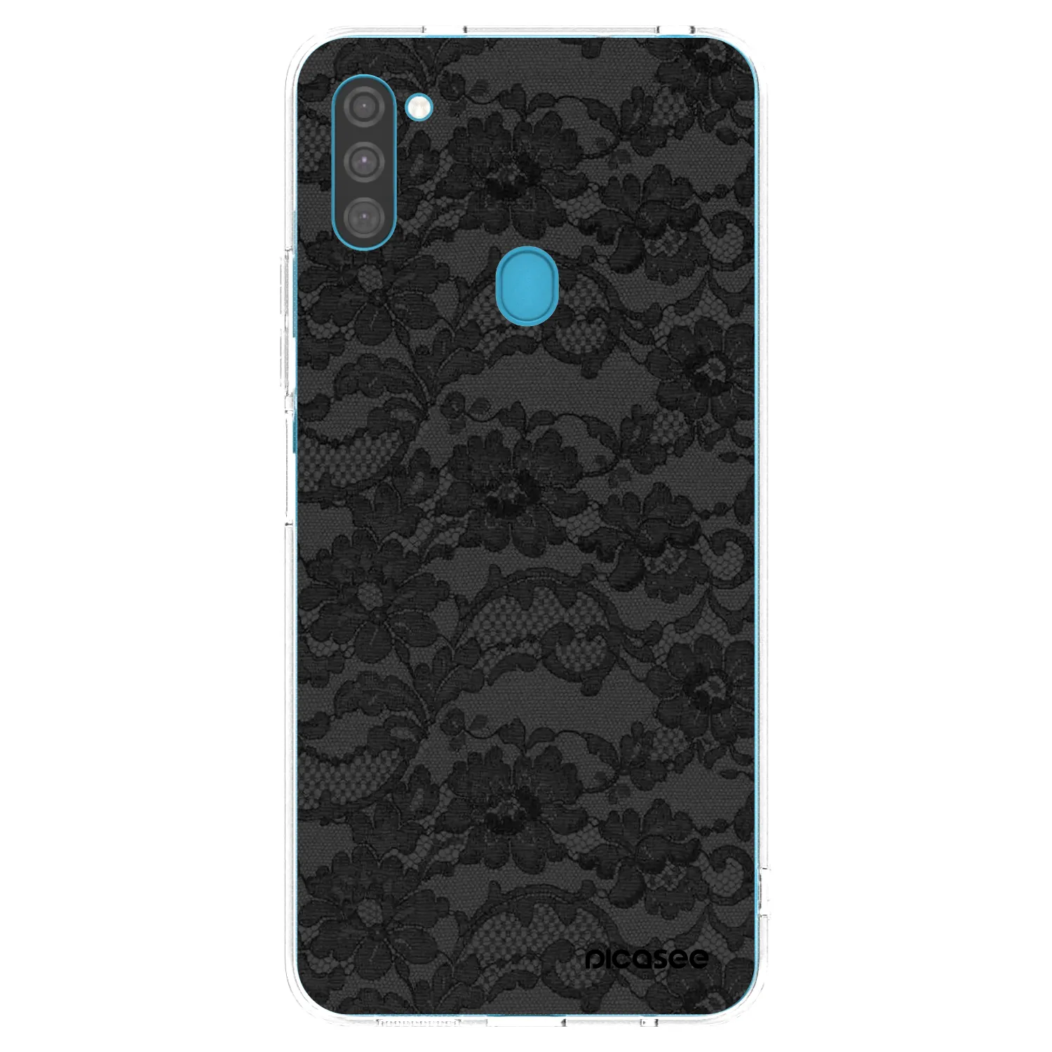 Picasee silikonový průhledný obal pro Samsung Galaxy M11 - Dark Elegance
