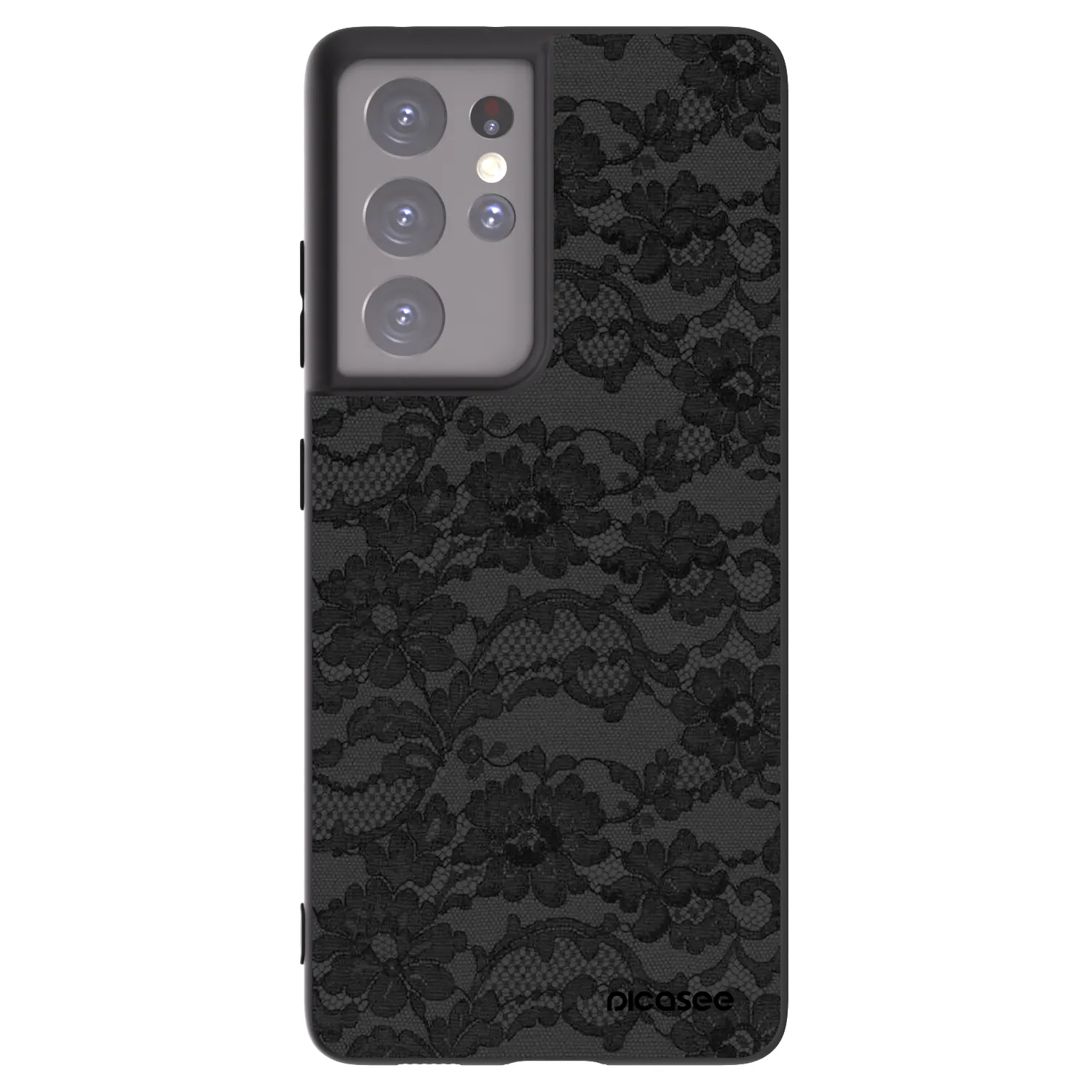 Picasee silikonový černý obal pro Samsung Galaxy S21 Ultra 5G G998B - Dark Elegance