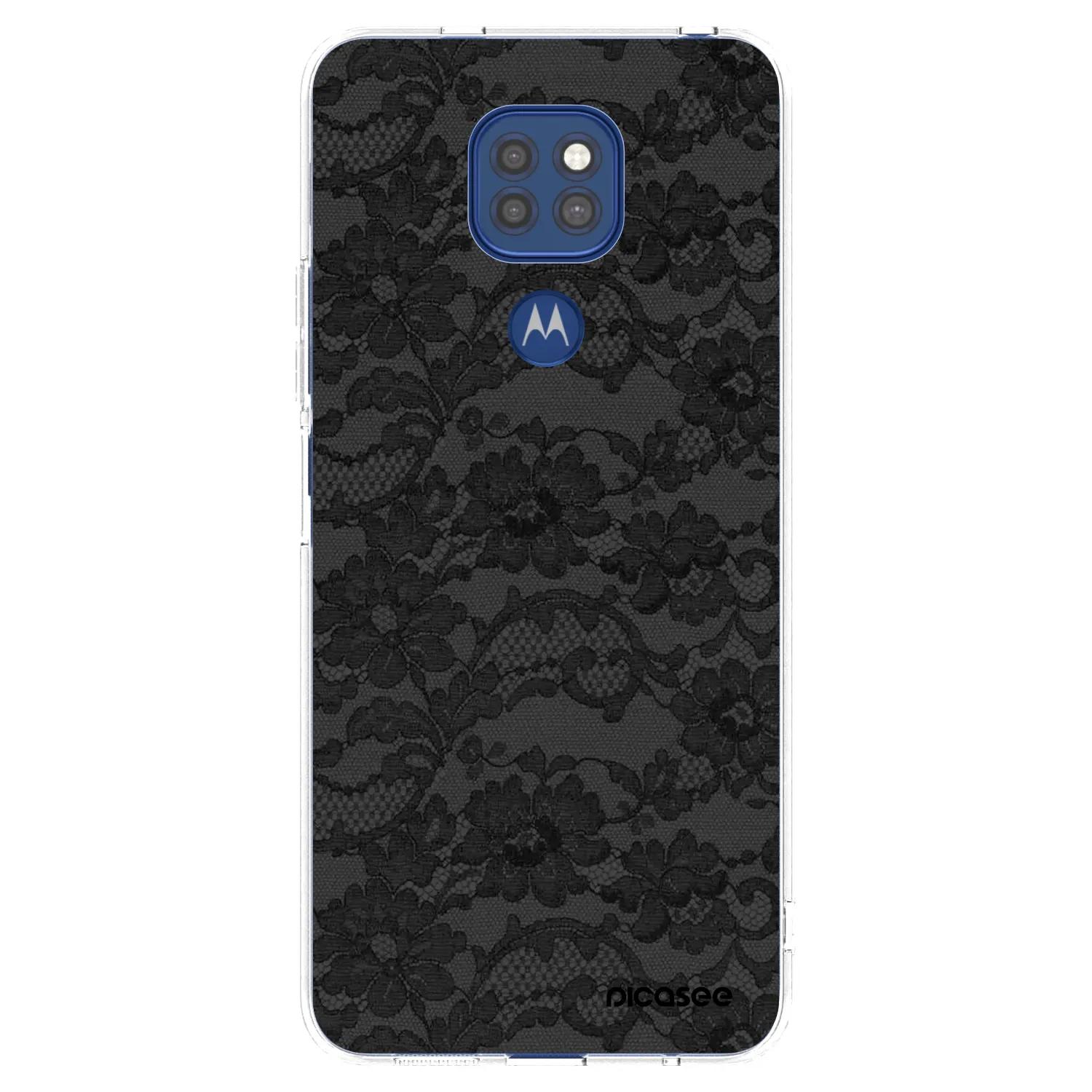 Picasee silikonový průhledný obal pro Motorola Moto G9 Play - Dark Elegance