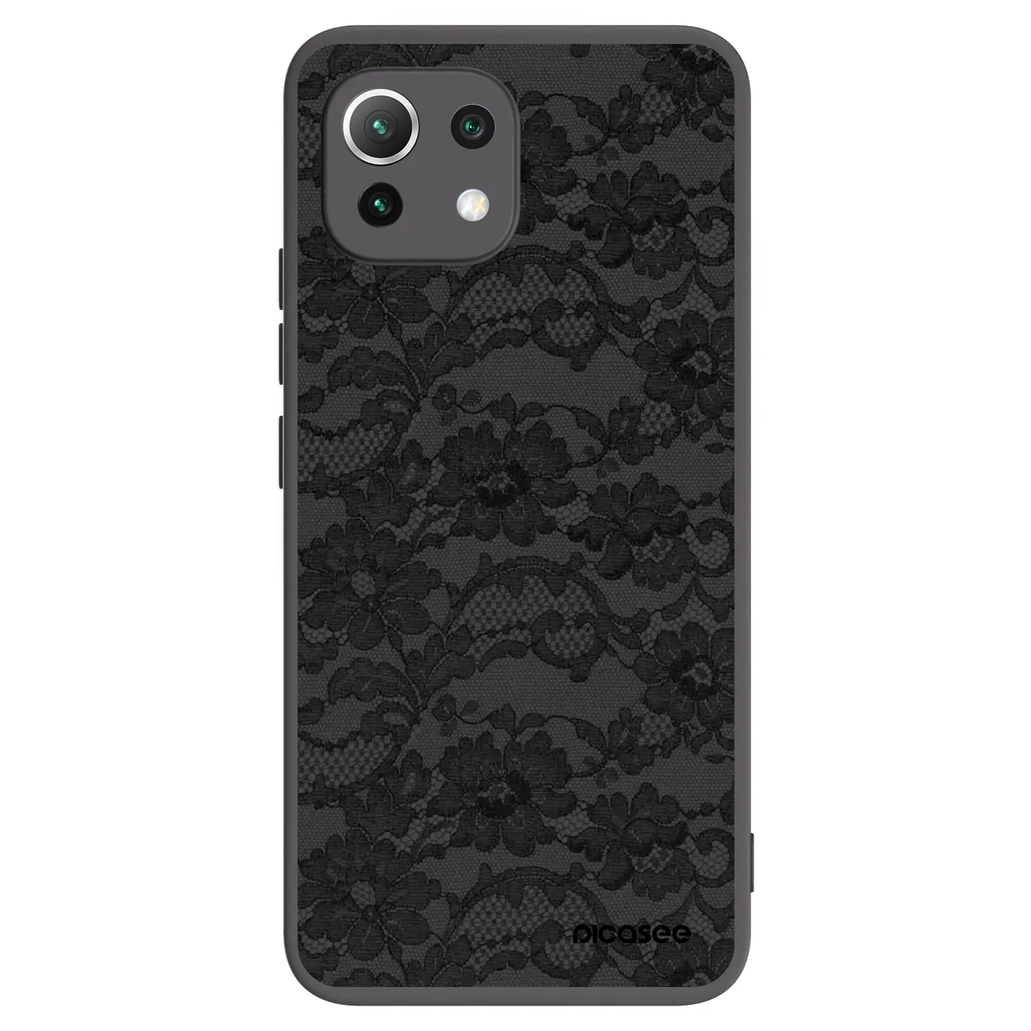 Picasee silikonový černý obal pro Xiaomi Mi 11 Lite - Dark Elegance