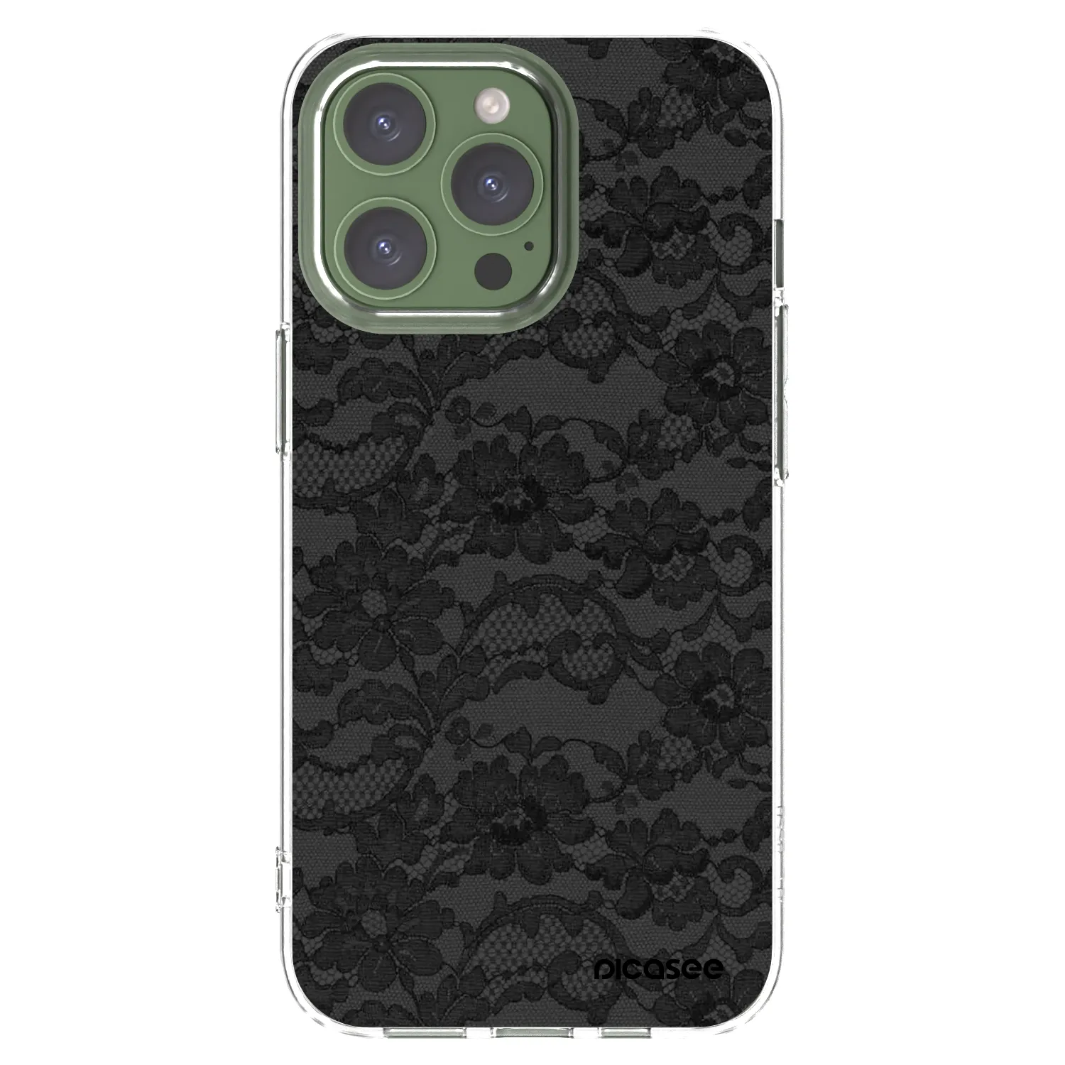 Picasee silikonový průhledný obal pro Apple iPhone 13 Pro - Dark Elegance