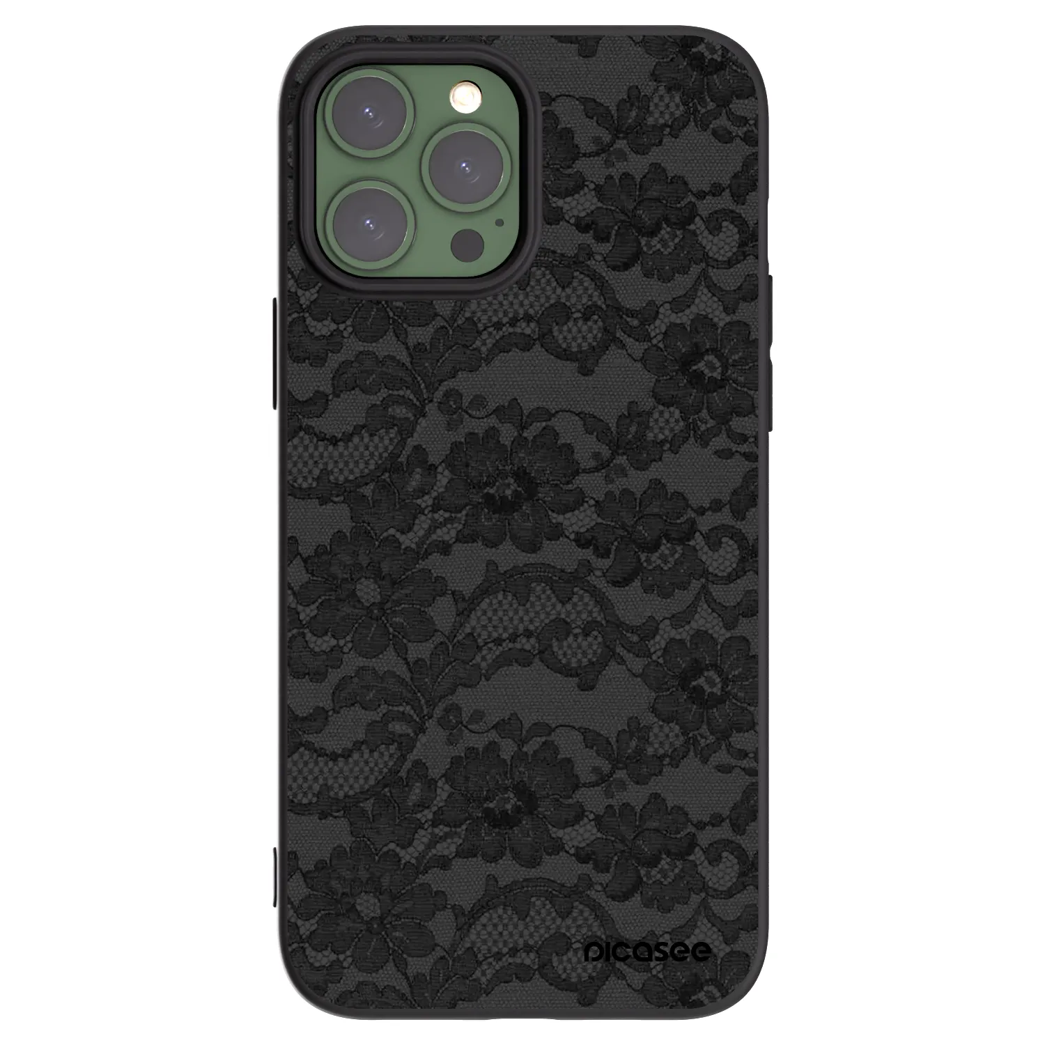 Picasee silikonový černý obal pro Apple iPhone 13 Pro Max - Dark Elegance