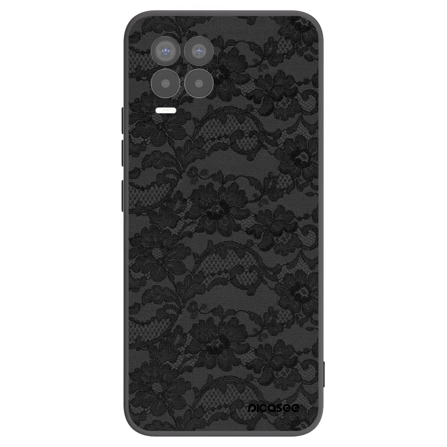 Picasee silikonový černý obal pro Realme 8 Pro - Dark Elegance