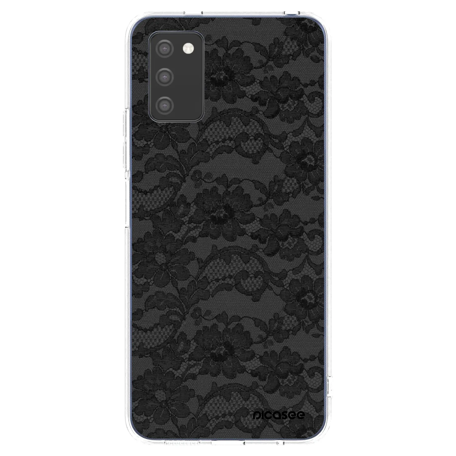 Picasee silikonový průhledný obal pro Samsung Galaxy A02s A025G - Dark Elegance