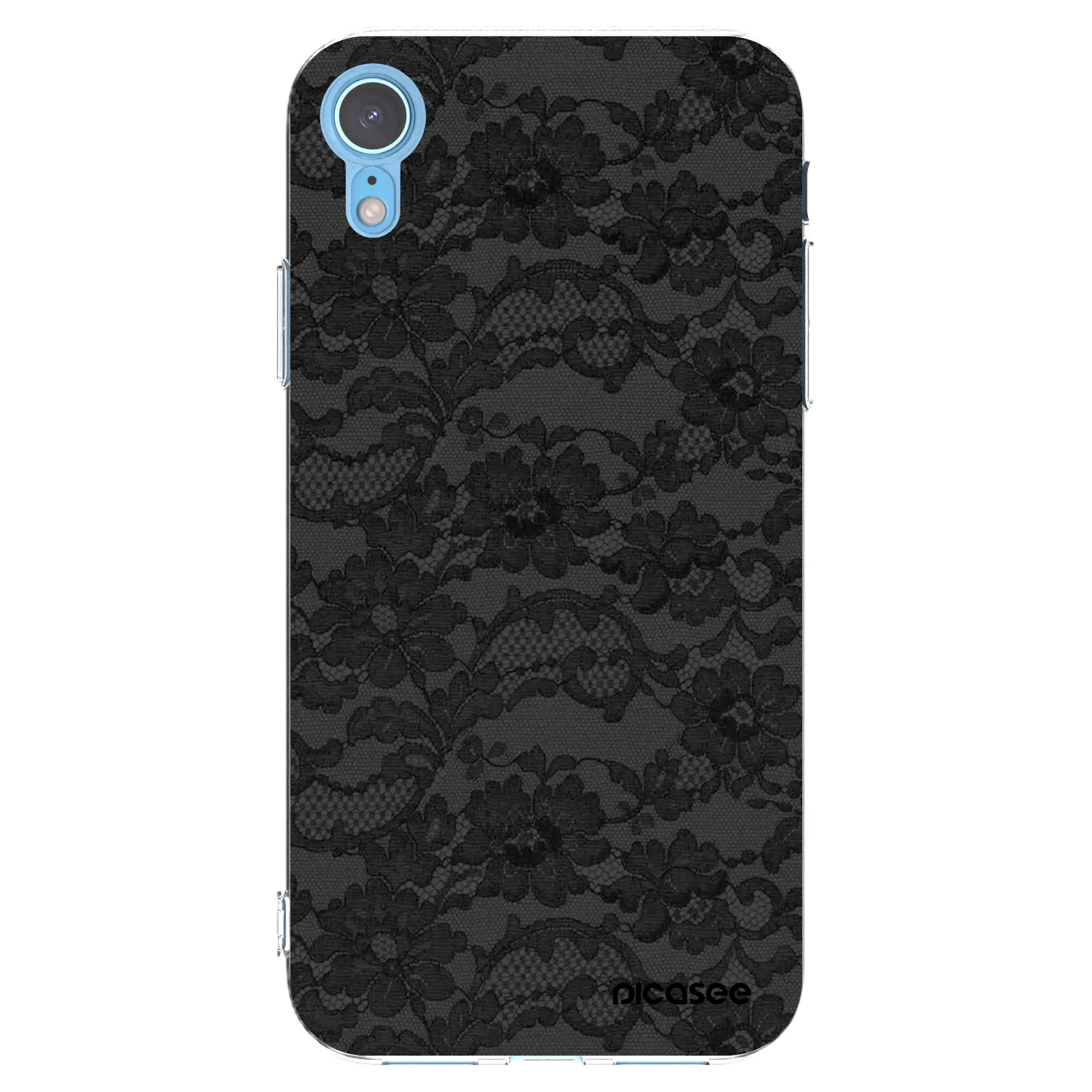 Picasee silikonový průhledný obal pro Apple iPhone XR - Dark Elegance