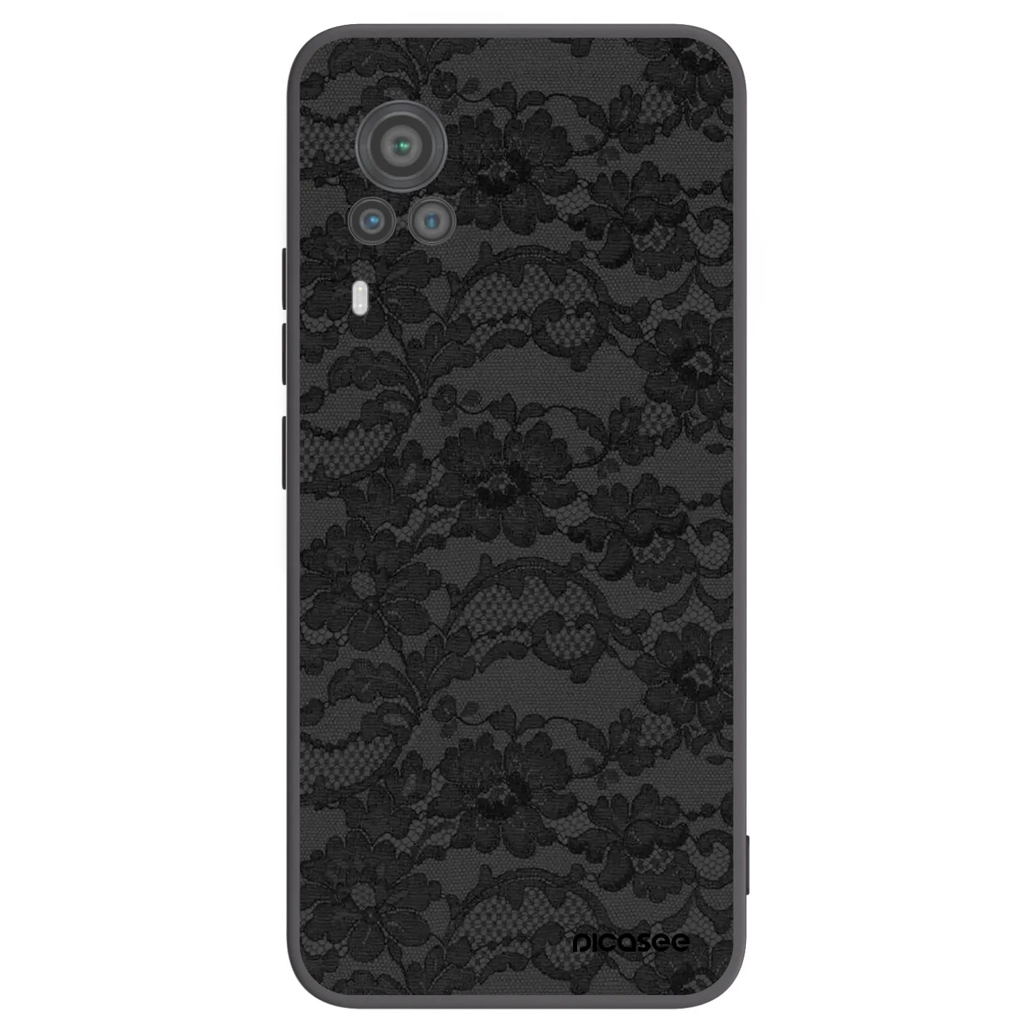 Picasee silikonový černý obal pro Vivo X60 Pro 5G - Dark Elegance