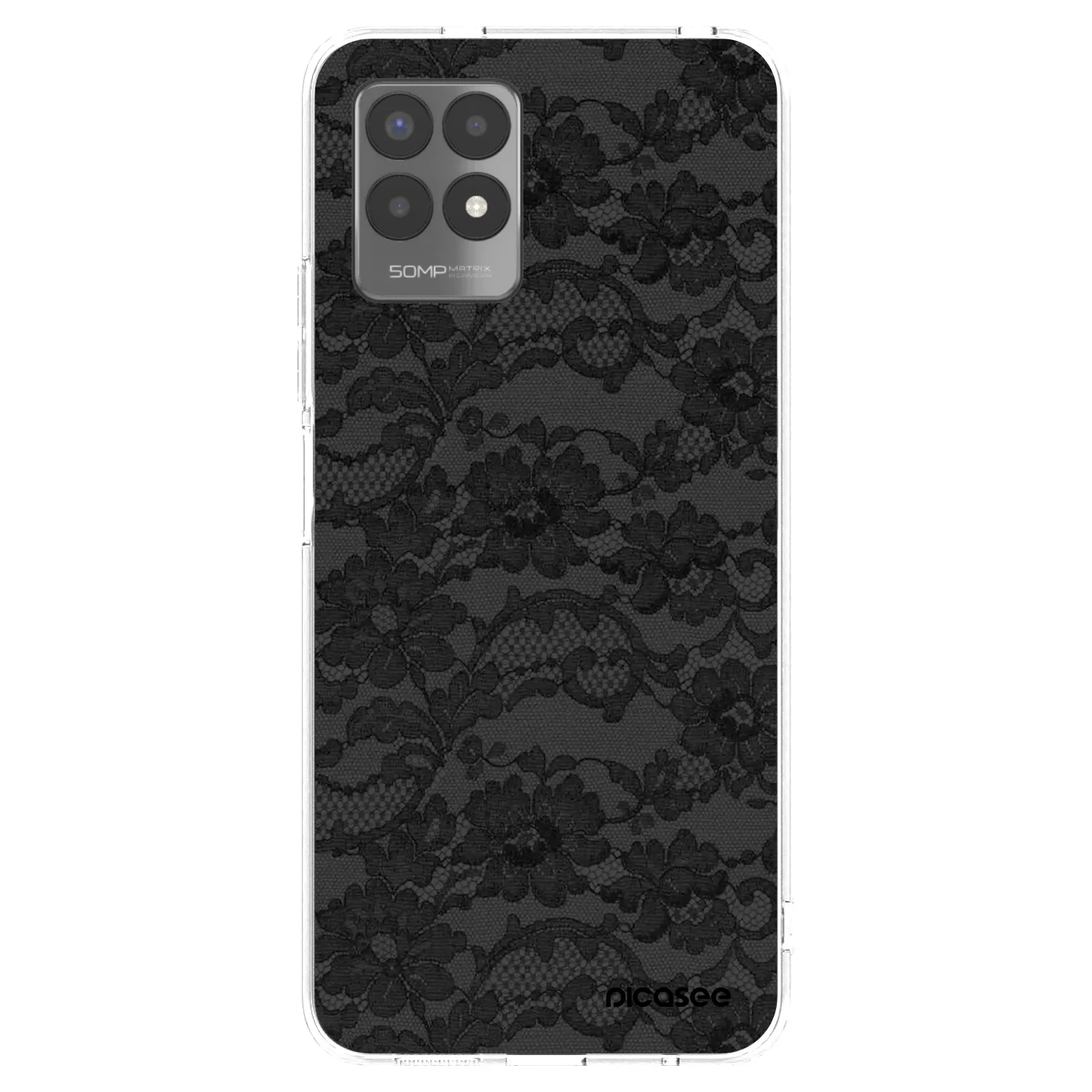 Picasee silikonový průhledný obal pro Realme 8i - Dark Elegance
