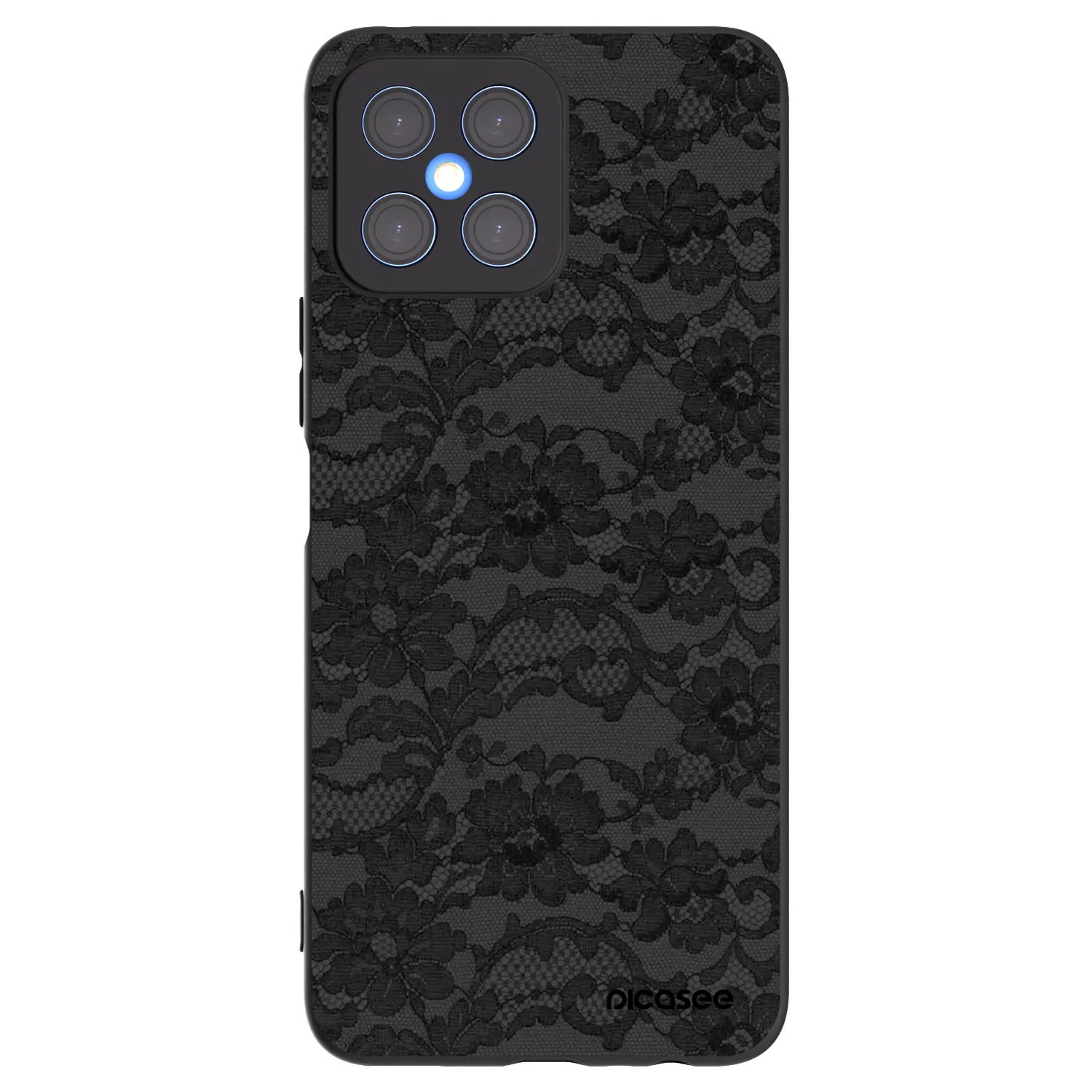 Picasee silikonový černý obal pro Honor X8 4G - Dark Elegance