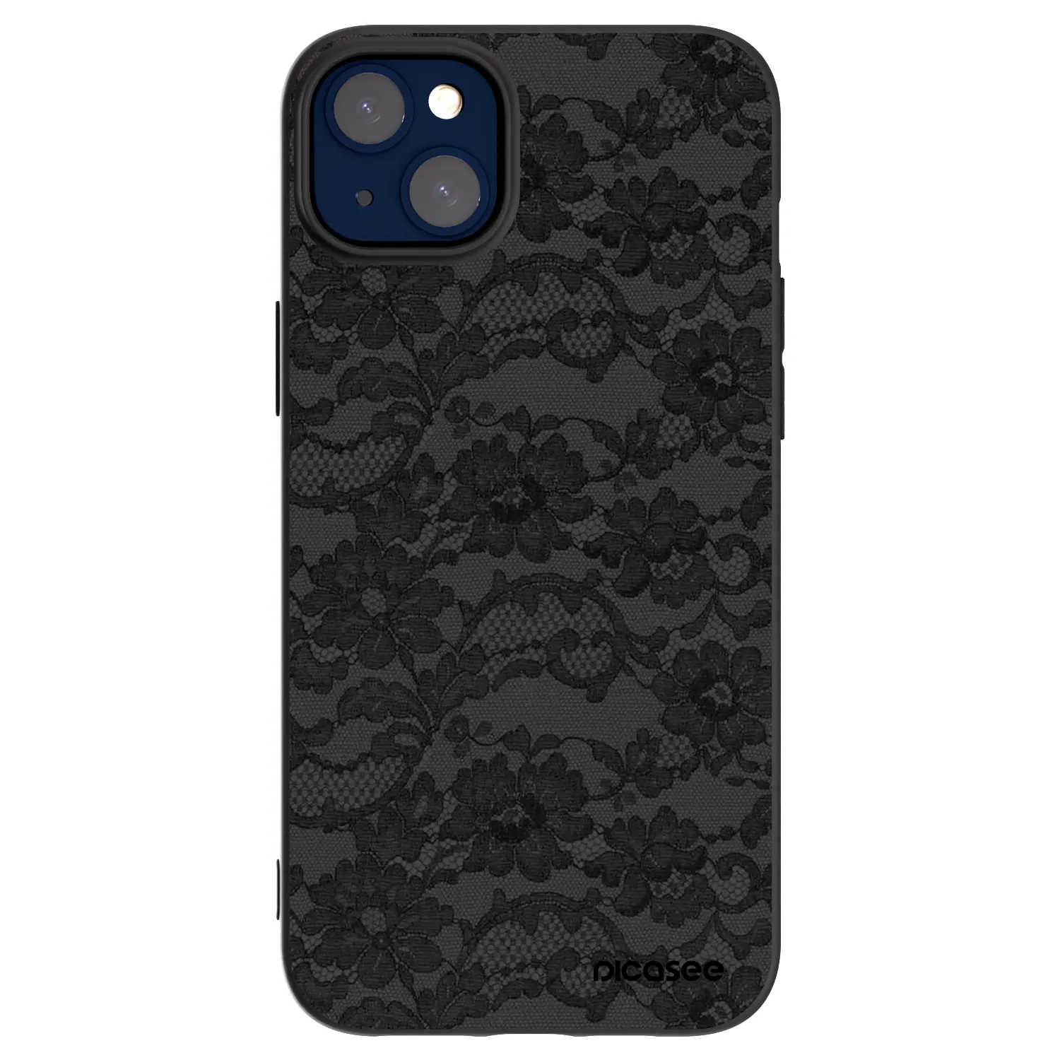 Picasee silikonový černý obal pro Apple iPhone 14 Plus - Dark Elegance