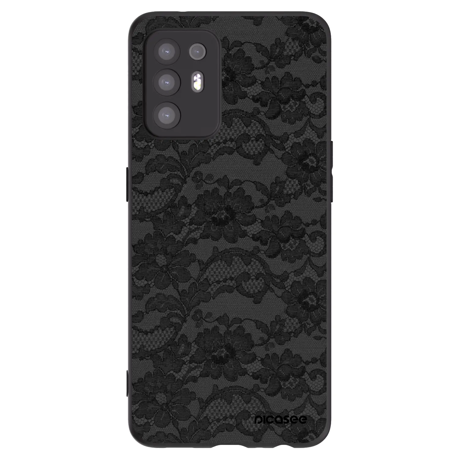 Picasee silikonový černý obal pro OPPO A94 5G - Dark Elegance