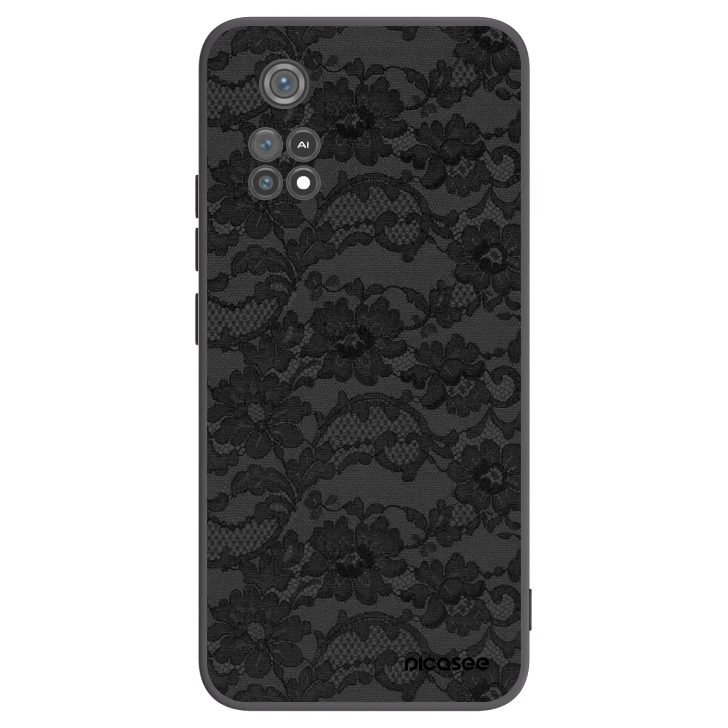 Picasee silikonový černý obal pro Xiaomi Poco M4 Pro - Dark Elegance