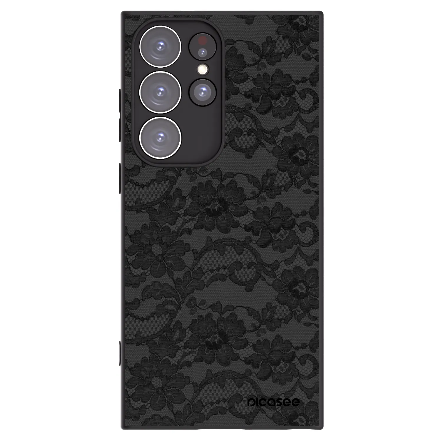 Picasee silikonový černý obal pro Samsung Galaxy S23 Ultra 5G - Dark Elegance