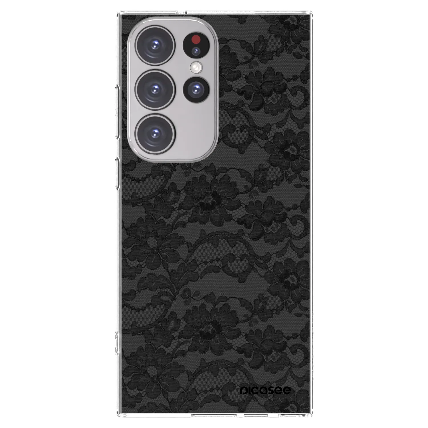 Picasee silikonový průhledný obal pro Samsung Galaxy S23 Ultra 5G - Dark Elegance