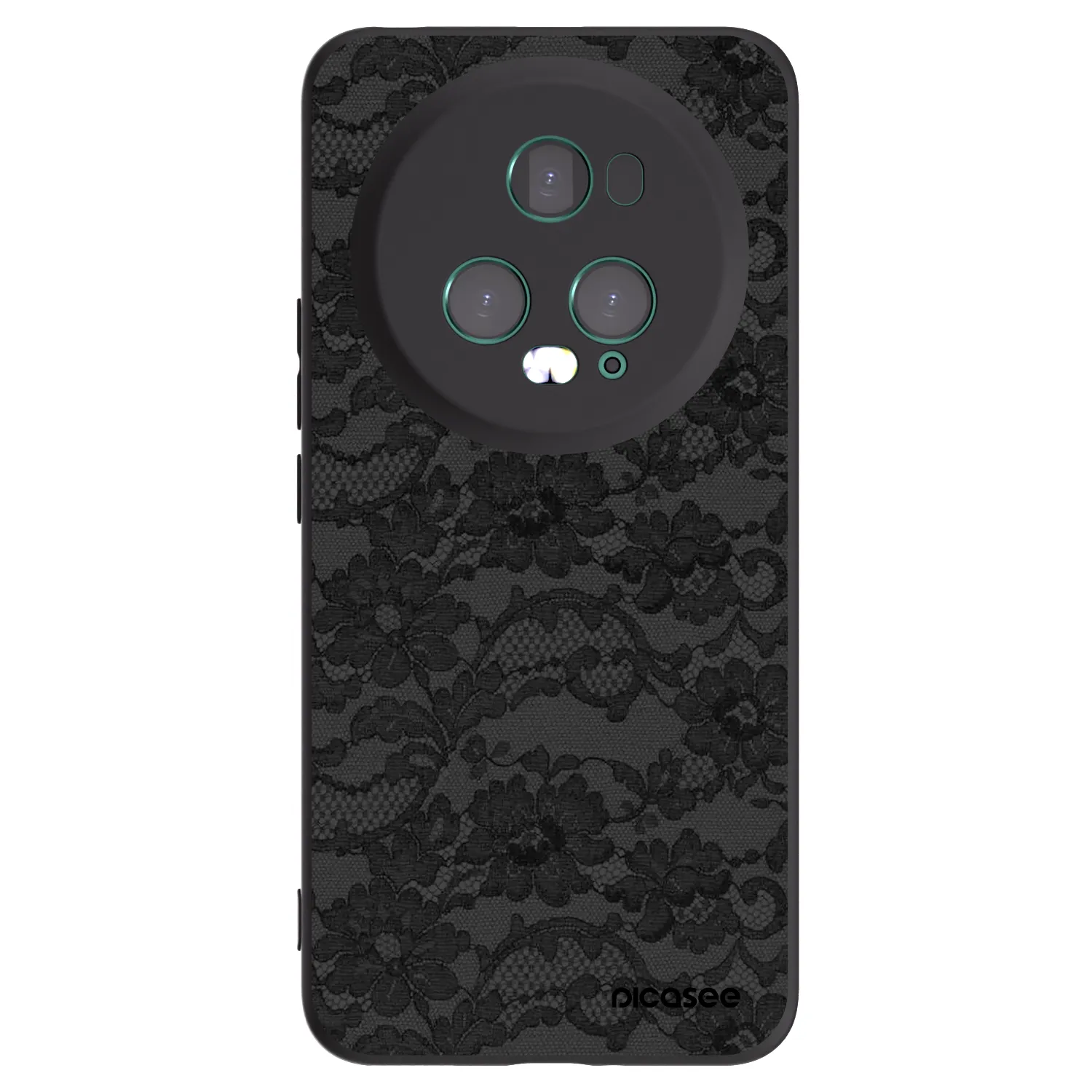 Picasee silikonový černý obal pro Honor Magic5 Pro - Dark Elegance
