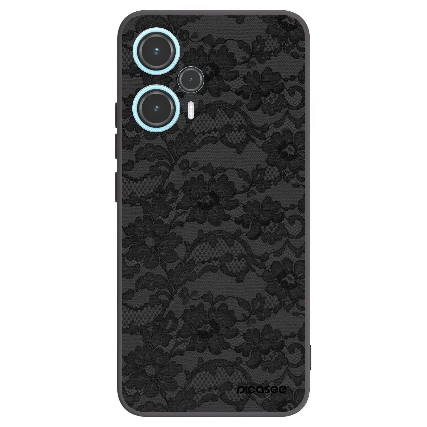 Picasee silikonový černý obal pro Xiaomi Poco F5 - Dark Elegance