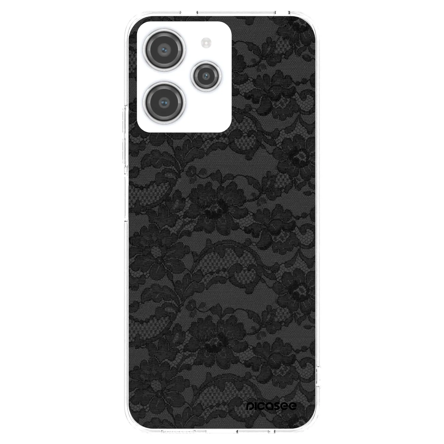 Picasee silikonový průhledný obal pro Xiaomi Redmi 12 4G - Dark Elegance