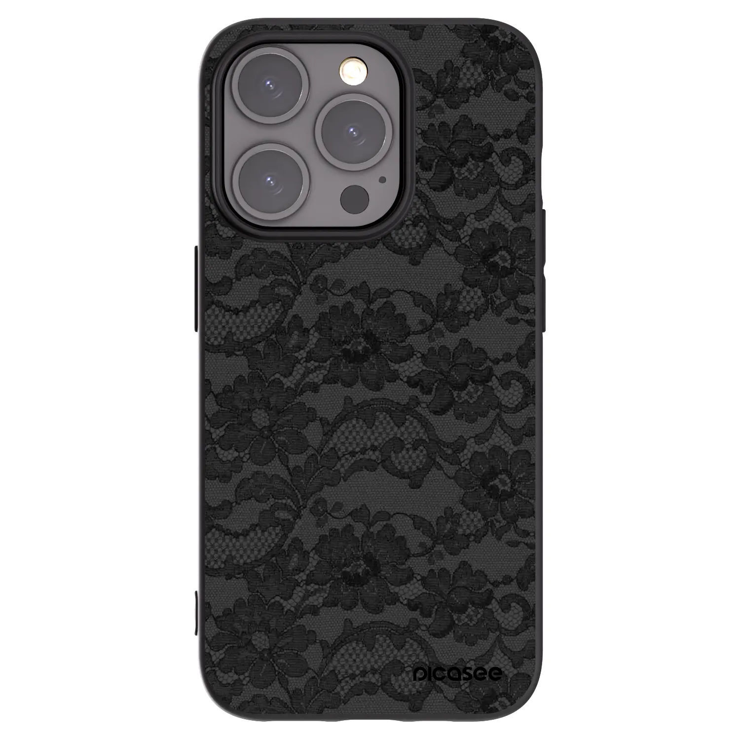 Picasee silikonový černý obal pro Apple iPhone 15 Pro - Dark Elegance